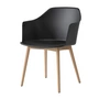 & Tradition - Rely Fauteuil HW76, eiken blank gelakt / zwart
