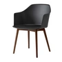 & Tradition - Rely Fauteuil HW76, walnoot gelakt / zwart