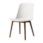 & Tradition - Rely Side Chair HW71, walnoot gelakt / wit
