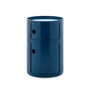 Kartell - New Big Componibili 2 Container, H 61,5 cm, blauw