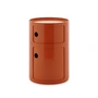 Kartell - New Big Componibili 2 Container, H 61,5 cm, oranje