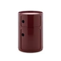 Kartell - New Big Componibili 2 container, H 61,5 cm, bordeaux rood