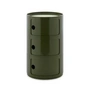 Kartell - New Big Componibili 3 Container, H 69,5 cm, groen