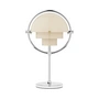 Gubi - Multi-Lite Draagbare oplaadbare tafellamp, chroom / parel (Special Edition)