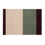 tica copenhagen - Stripes Horizontal Loper, 60 x 90 cm, groen / ivoor / bordeaux
