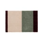 tica copenhagen - Stripes Horizontal Loper, 40 x 60 cm, groen / ivoor / bordeaux