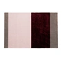 tica copenhagen - Stripes Horizontal Loper, 60 x 90 cm, bordeaux / roos / zand