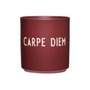 Design Letters - AJ Favourite Porseleinen mok, Carpe Diem / bordeaux