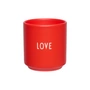 Design Letters - Porseleinen minimok, Love / rood