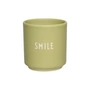 Design Letters - Porseleinen minimok, Smile / groen