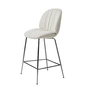 Gubi - Beetle Soft Counter Chair, volledig bekleed, zwart chroom / Reales (001)