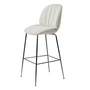 Gubi - Beetle Soft Bar Chair, volledig bekleed, zwart chroom / Reales (001)