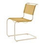 Thonet - S 33 V stoel, parelwit / maïs (stof Rohi Cento)