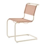 Thonet - S 33 V stoel, parelwit / lotus (stof Rohi Cento)