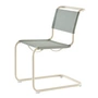 Thonet - S 33 V stoel, parelwit / ray (stof Rohi Cento)