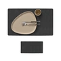 Lind DNA - Geschenkset Square L , Nupo zwart (4 placemats + 4 glazen onderzetters)