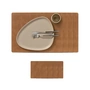 Lind DNA - Geschenkset Square L , Nupo natuur (4 placemats + 4 glazen onderzetters)