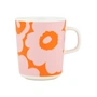 Marimekko - Oiva Unikko Mok met handvat 250 ml, wit / roze / oranje