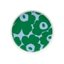 Marimekko - Oiva Unikko Bord Ø 20 cm, wit / groen / lichtblauw