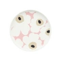 Marimekko - Oiva Unikko Bord Ø 20 cm, wit / roze / zand / houtskool