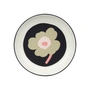 Marimekko - Oiva Unikko diep bord, Ø 20,5 cm, gebroken wit / houtskool / zand / roze