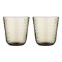 Marimekko - Syksy glas, 360 ml, bruin (set van 2)
