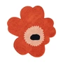 Marimekko - Unikko badmat, 73 x 74 cm, oranje rood / poeder / houtskool