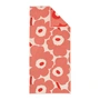 Marimekko - Unikko Badhanddoek 70 x 150 cm, gebroken wit / oranjerood