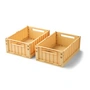 LIEWOOD - Weston Opbergdoos, 36 x 25 x 13,5 cm, citroengeel (set van 2)