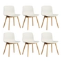 HAY - About A Chair AAC 12 , eiken gelakt / crème gemêleerd 2. 0 (kunststof glijders) (set van 6)