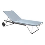 HOUE - CLICK Chaise Longue verstelbaar, stoffig lichtblauw