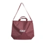 HAY - Grid Crossover Bag M, bordeaux