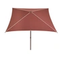 HAY - Terrazza Parasol, vierkant, 240 x 240 cm, gebroken wit / bordeauxrood