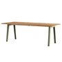 TipToe - NEW MODERN Eettafel 95 x 220 cm, gerecycled teruggewonnen hout / kaki groen
