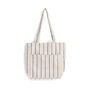 HAY - Outdoor Market Tote Bag M, beige met blauwe strepen