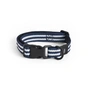 HAY - Dogs Halsband, S/M, blauw/wit gestreept