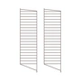 String - Onderste ladder voor String (Werk)plank 115 x 30 cm (set van 2), donkerbruin