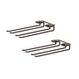 String - Hanger Rack Module voor wijnglazen, 16 x 30 cm, donkerbruin (set van 2)