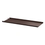 String - Metalen plank met lage rand, 78 x 30 cm, donkerbruin