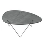 Gubi - Pedrera Salontafel, chroom / rookglas structuur