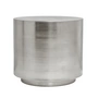 House Doctor - Step Bijzettafel, Ø 50 x H 45,7 cm, geborsteld zilver