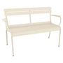 Fermob - Luxembourg Tuinbank met armleuning, 2-zits, latte beige