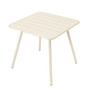 Fermob - Luxembourg Tafel, vierkant (4 poten), 80 x 80 cm, latte beige