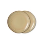HKLiving - 70's Bord, Ø 17.5 cm, grit (set van 2)