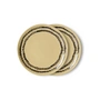 HKLiving - 70's Bord, Ø 17.5 cm, vanille (set van 2)