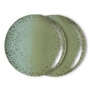 HKLiving - 70's Bord, Ø 27.5 cm, fleck (set van 2)