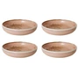 HKliving - Chef Ceramics diep bord, Ø 21,5 cm, rustic pink (set van 4)