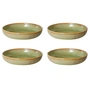 HKliving - Chef Ceramics diep bord, Ø 21,5 cm, moss green (set van 4)