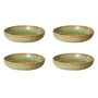 HKliving - Chef Ceramics diep bord, Ø 19,3 cm, moss green (set van 4)