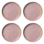 HKliving - Chef Ceramics Bord, Ø 26 cm, rustic pink (set van 4)